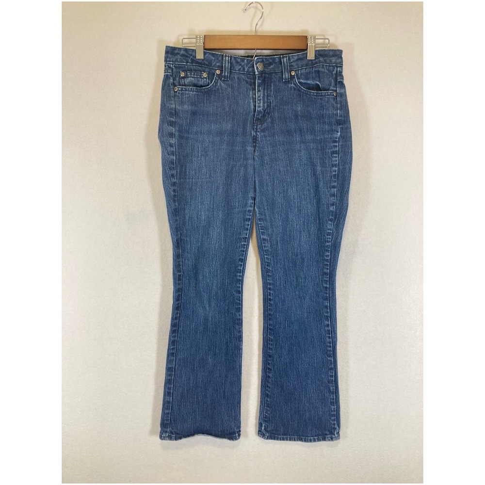 Classic Americana St. Johns Bay Womens 6S Blue Bootcut Denim Jeans 103-3075
